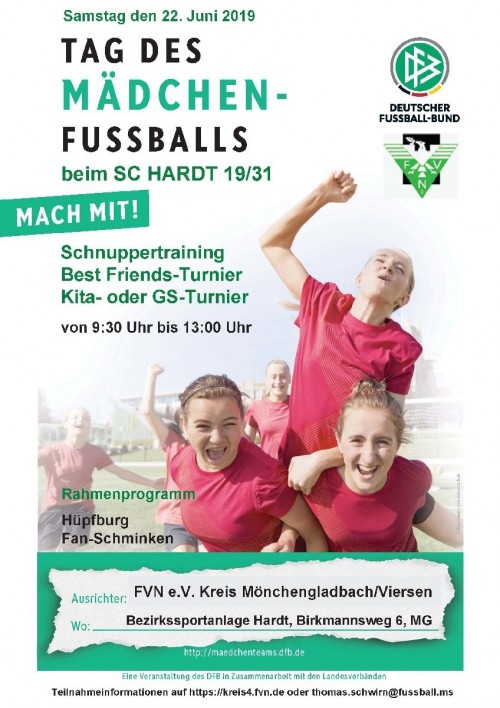 Tag des Mädchenfußballs 2019 erneut beim SC Hardt!