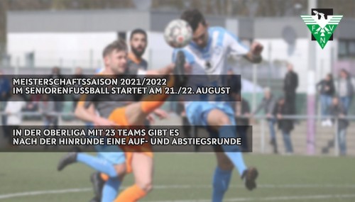 FVN: Meisterschaftssaison 2021/2022 beginnt am Wochenende 21./22. August