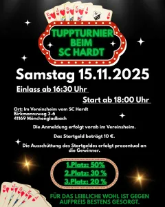 Tuptturnier beim SC Hardt