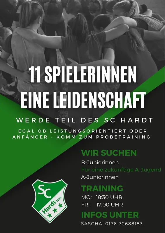 11 Spielerinnen eine Leidenschaft