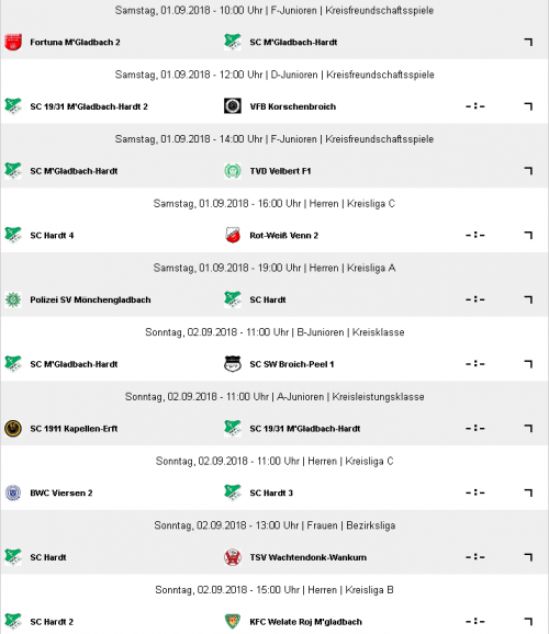 10 Spiele (6 Heimspiele) unserer Mannschaften